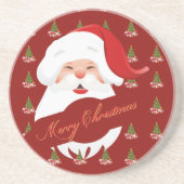 Funny Santa - Sandstone Onderzetter (Voorkant)