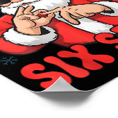 Funny Santa Says Six Seven 67 Meme Christmas  Poster (Hoek)