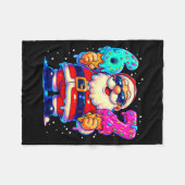 Funny Santa Says Six Seven 67 Meme Christmas Xmas Fleece Deken (Voorkant (Horizontaal))