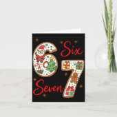 Funny Santa Says Six Seven 6 7 Christmas Meme Kaart (Voorkant)
