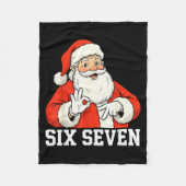 Funny Santa Says Six Seven Christmas 67 Meme Xmas  Fleece Deken (Voorkant)