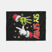 Funny Santa Says Six Seven Christmas 67 Meme Xmas  Fleece Deken (Voorkant (Horizontaal))
