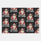 Funny Santa Says Six Seven Christmas 67 Meme Xmas Inpakpapier Vel (Voorkant)