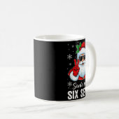 Funny Santa Says Six Seven Christmas 67 Meme Xmas Koffiemok (Voorkant rechts)
