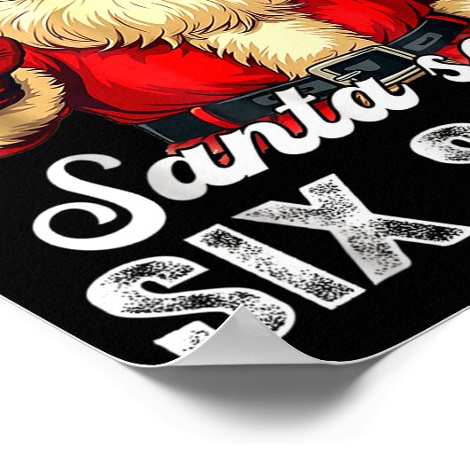 Funny Santa Says Six Seven Christmas 67 Meme Xmas  Poster (Hoek)