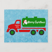 Funny Santa Septic Kersttruck Briefkaart (Voorkant)