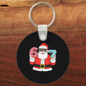 Funny Santa Six Seven 67 Ice Cream Drip Christmas  Sleutelhanger (Voorkant)
