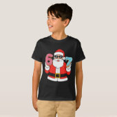 Funny Santa Six Seven 67 Ice Cream Drip Christmas T-shirt (Voorkant volledig)