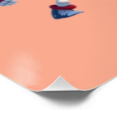 Funny Santa Skeletons Having a Snowball Fight  Perfect Poster (Hoek)