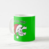 Funny Santa Skull Koffiemok (Voorkant links)