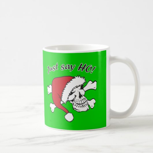 Funny Santa Skull Koffiemok (Rechts)