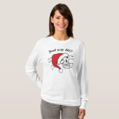 Funny Santa Skull T-shirt (Voorkant volledig)