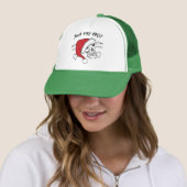 Funny Santa Skull Trucker Pet (In situ)