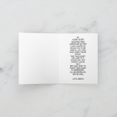 Funny Santa Snoep kerstbericht Bedankkaart (Binnen)