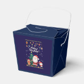 Funny Santa, Snowman, Reindeer Merry Kerstmis Bedankdoosjes (Voorkant Zijde)