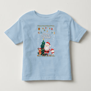 Funny Santa, Snowman, Reindeer Merry Kerstmis Kinder Shirts