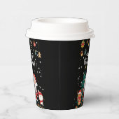 Funny Santa, Snowman, Reindeer Merry Kerstmis Papieren Bekers (Rechts)