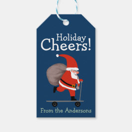 Funny Santa Special Delivery holiday Cadeaulabel