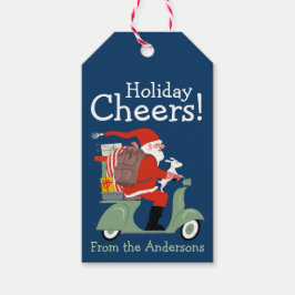 Funny Santa Special Delivery holiday Cadeaulabel