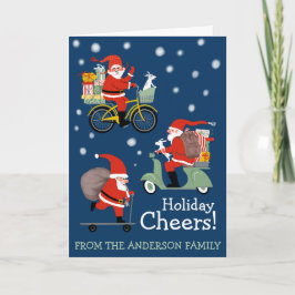 Funny Santa Special Delivery holiday Kaart