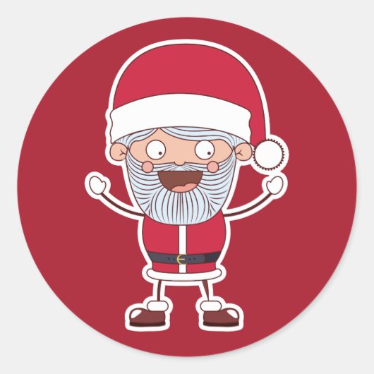 Funny Santa stickers (Voorkant)