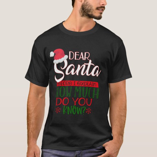 Funny Santa T-shirt (Voorkant)