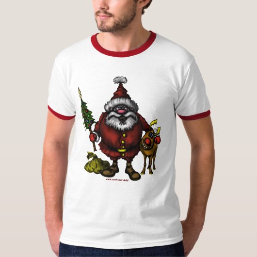 Funny Santa t-shirt design (Voorkant)