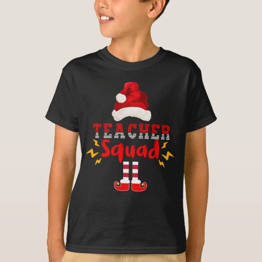 FUNNY SANTA TEACHER SQUAD - CHRISTMAS FUN T-Shirt (Voorkant)