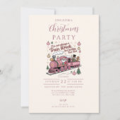 Funny Santa Train Wreck Christmas Kaart (Voorkant)