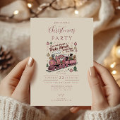 Funny Santa Train Wreck Christmas Kaart