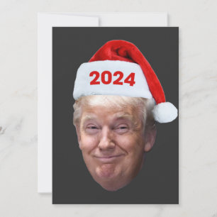 Funny Santa Trump 2024, kersttrump, cadeau Kaart