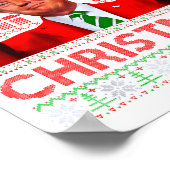 Funny Santa Trump Ill Be Home For Christmas  Poster (Hoek)