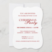 Funny Santa - Uitnodiging voor kerstfeestdagen (Achterkant)