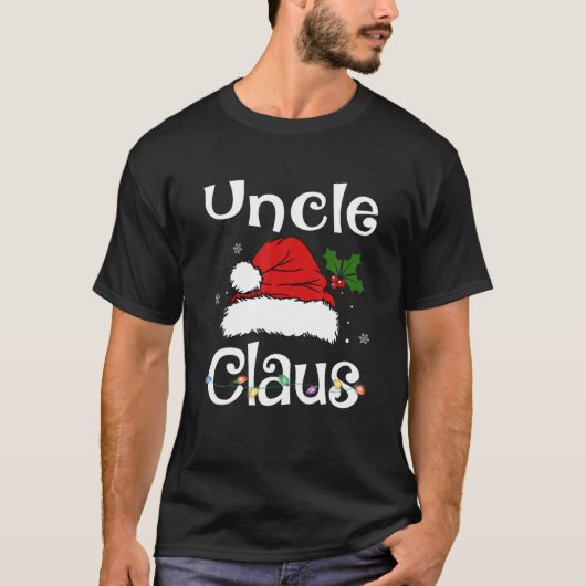 Funny Santa Uncle Claus Christmas Matching Family T-shirt (Voorkant)