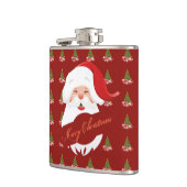 Funny Santa - Vinyl Flask Heupfles (Links)