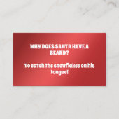 Funny Santa Visitekaartje (Voorkant)