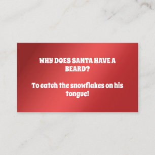 Funny Santa Visitekaartje