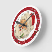 Funny Santa ~ Wall klok (Hoek)