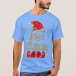 Funny Santa Yaya Claus kerstwedstrijd familie T-shirt<br><div class="desc">Funny Santa Yaya Claus kerstwedstrijd familie.</div>