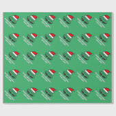 Funny Santa-zwembril, aangepast met kerstmis Cadeaupapier (Vlak)