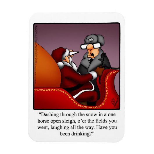 Funny Santa's dikke Humor Magnet Gift Magneet (Verticaal)