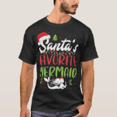 Funny Santas Favoriete kerstkerstkerstkerstman  T-shirt (Voorkant)