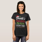 Funny Santa's favoriete Medisch assistent Kerstmis T-shirt (Voorkant volledig)