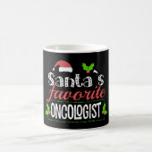 Funny Santa's favoriete oncoloog kerstcadeau Koffiemok (Center)