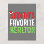 Funny Santa's favoriete Realtor Estate Agent Xmas Briefkaart (Voorkant)