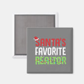 Funny Santa's favoriete Realtor Estate Agent Xmas Magneet (Voorkant / Achterkant)