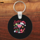 Funny Santa's Favorite Hot Mess Tail Lovers Merry  Sleutelhanger (Voorkant)