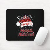 Funny Santa's Favorite Medical Istant Christmas Pa Muismat (Met muis)
