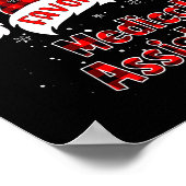 Funny Santa's Favorite Medical Istant Christmas Pa Poster (Hoek)