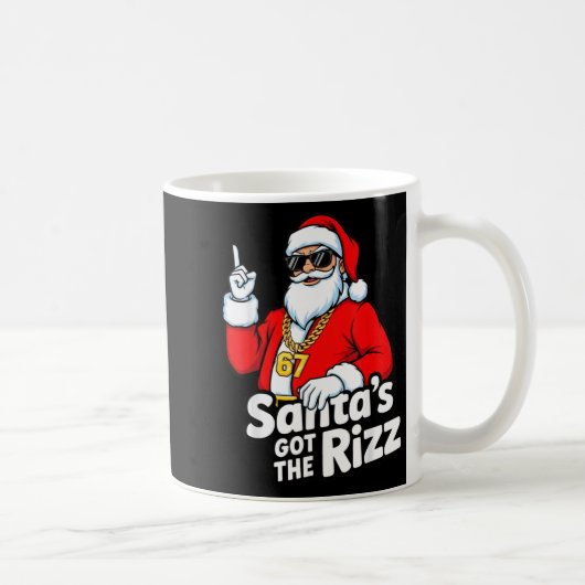 Funny Santa's Got The Rizz Christmas Meme 67 Koffiemok (Rechts)